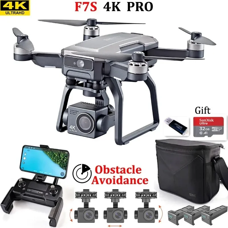 Drone Camera 4K - طائرة بدون طيار SJRC F7s 4K