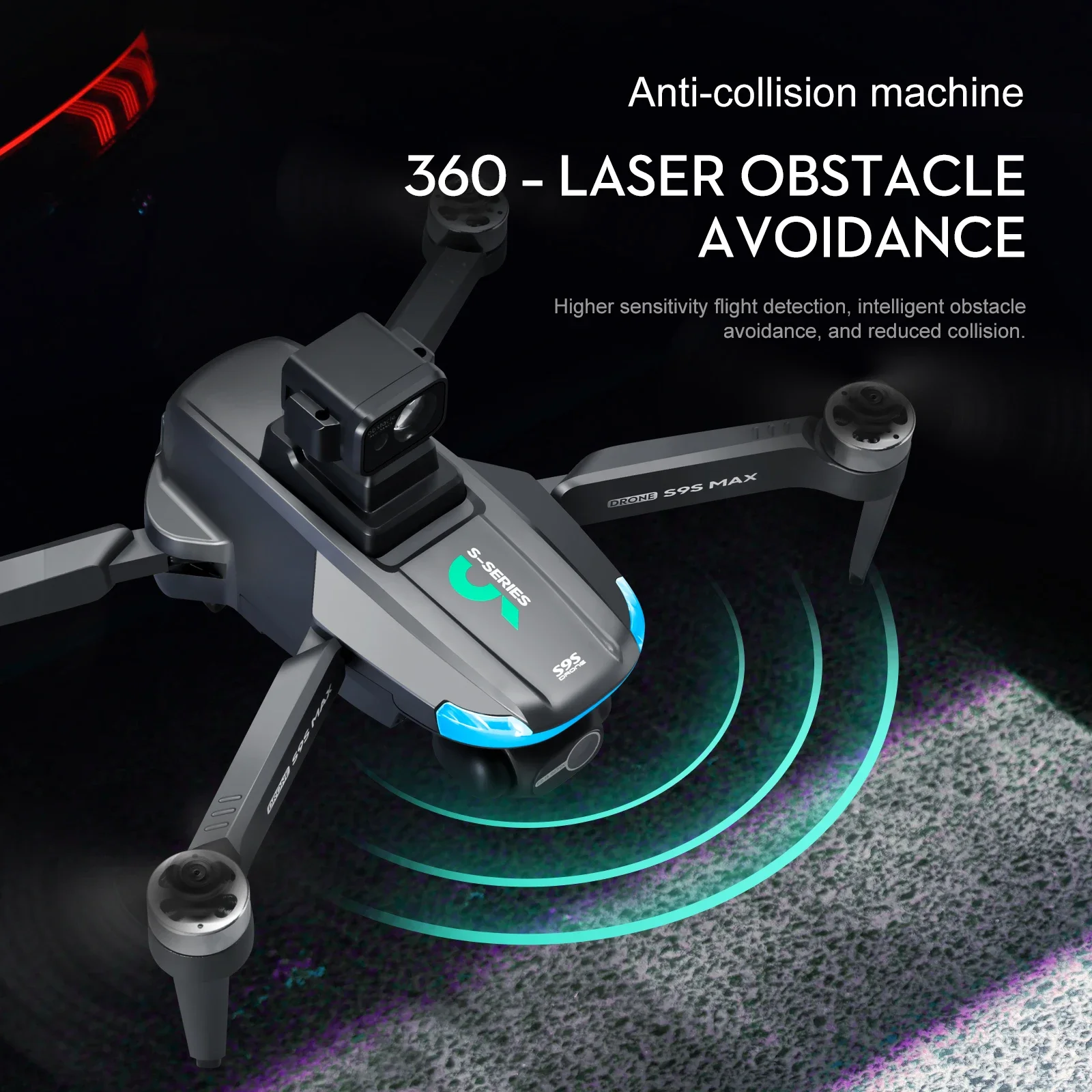 جديد S9S ماكس طائرة صغيرة بدون - مراجعة Drone Camera Night Vision وسعره