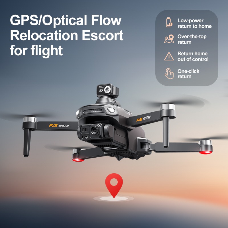 طائرة بدون طيار RG800 MAX جديد - مراجعة Drone Camera Hd وسعره